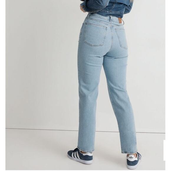 Madewell The Perfect Vintage Straight Jeans Size 31 light Wash High Rise y2k - Picture 2 of 16